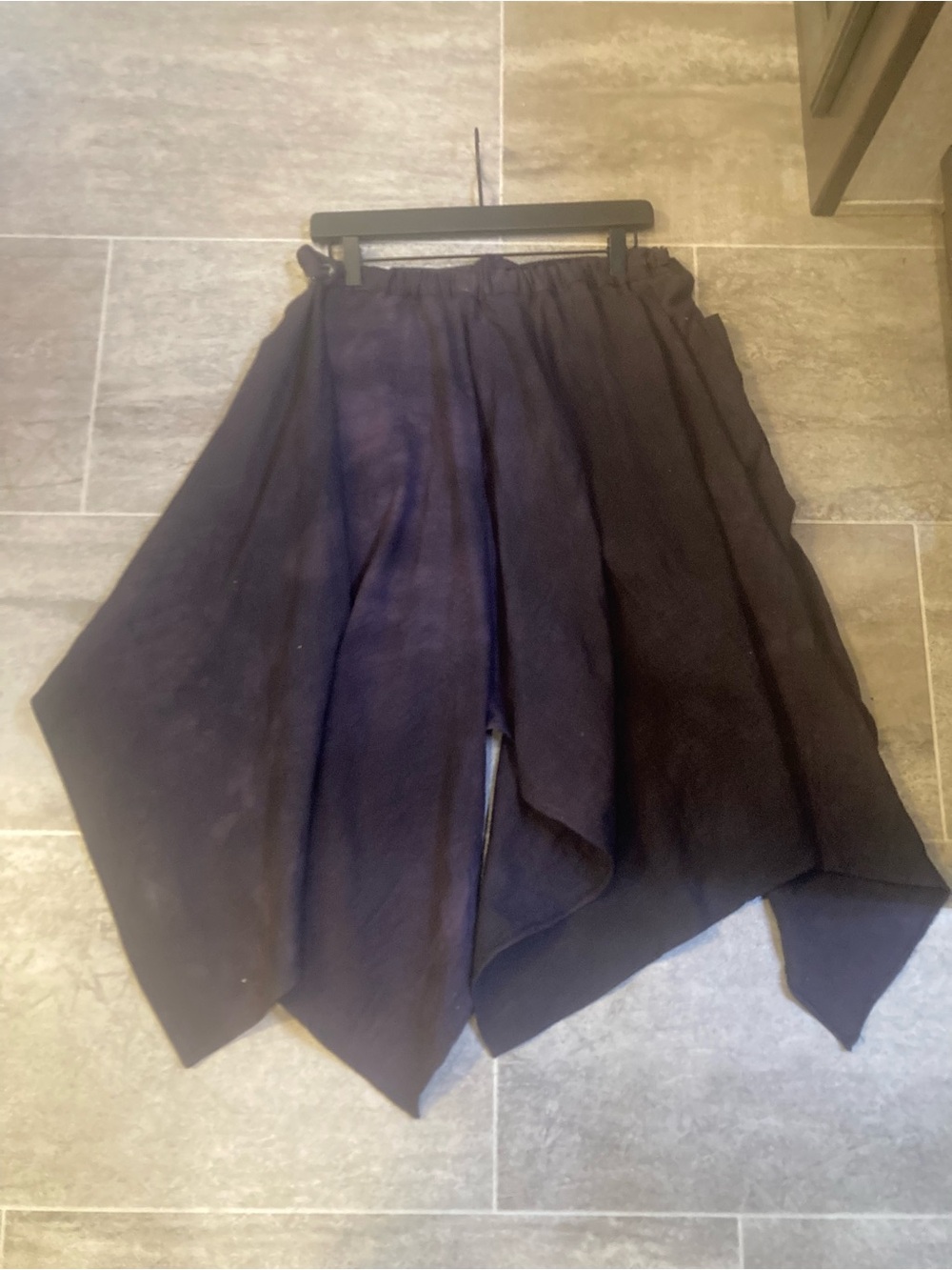 Hand Crafted Asymmetrical Utility Handkerchief Hem Skirt - Picture 4 of 8